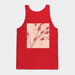 Pink Blush Cherry Blossoms Aesthetic Tank Top